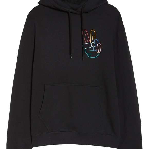 adidas Originals Other - Adidas Originals Men's Size XL Black Pullover Peace Hoodie Sweatshirt #HC1789